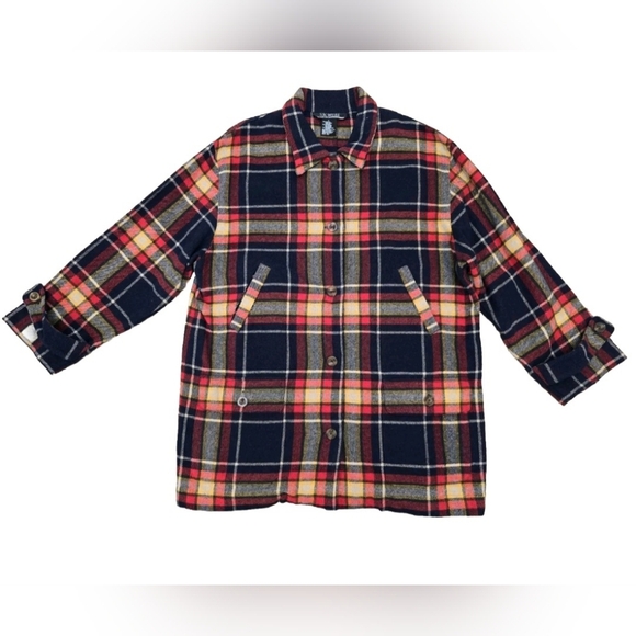 Vintage SK Wear Women Jacket, Navy & Red Whith Pockets Street Wear, 90s - Picture 3 of 8